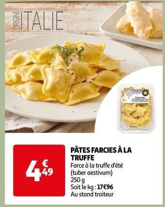 Auchan Pâtes farcies à la truffe offre