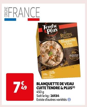 Auchan Tendre & plus blanquette de veau cuite offre