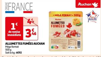 Auchan Auchan allumettes fumées offre