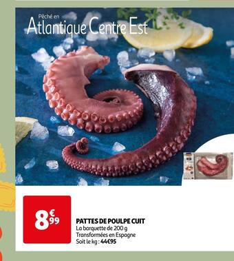 Auchan Pattes de poulpe cuit offre