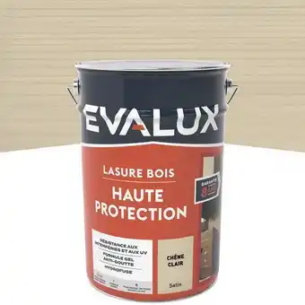 Brico Dépôt Evalux lasure chêne clair - 5 l satin offre