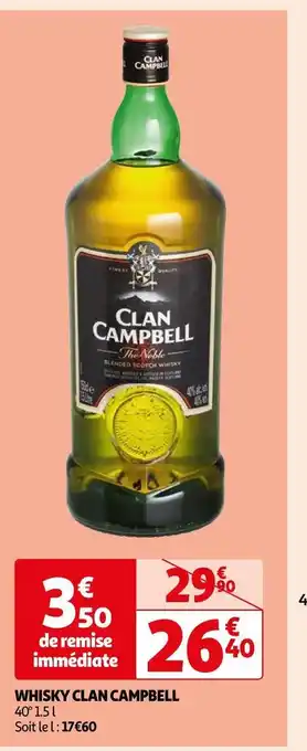 Auchan Clan campbell whisky offre