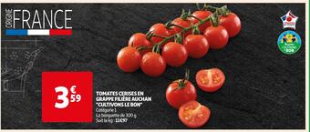 Auchan Tomates cerises en grappe filière auchan cultivons le bon offre