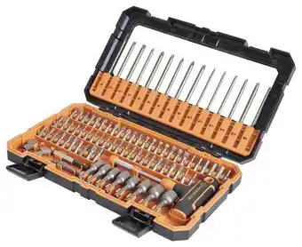 Brico Dépôt Magnusson coffret de 85 embouts en acier s2 et poignée ergonomique offre