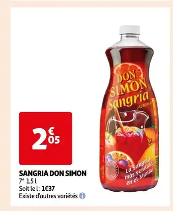 Auchan Don simon sangria offre