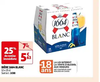 Auchan 1664 bière blanc offre