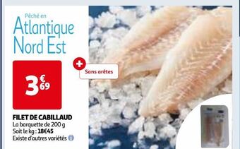 Auchan Filet de cabillaud offre