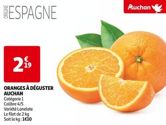 Auchan Supermarché Auchan oranges à déguster offre