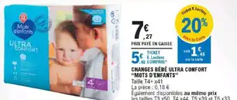 E.Leclerc Changes Bébé Ultra Confort offre