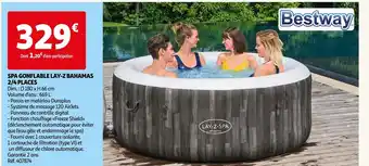 Auchan Bestway spa gonflable lay-z bahamas 2/4 places offre