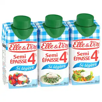 Auchan Creme semi-epaisse si legere elle & vire offre