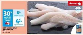 Auchan Filets de merlu blanc surgelé auchan offre