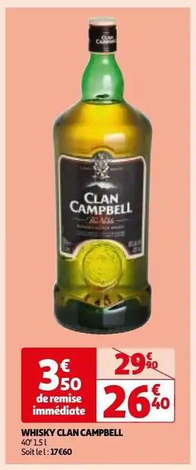 Auchan Whisky clan campbell 40° 1.5 l offre