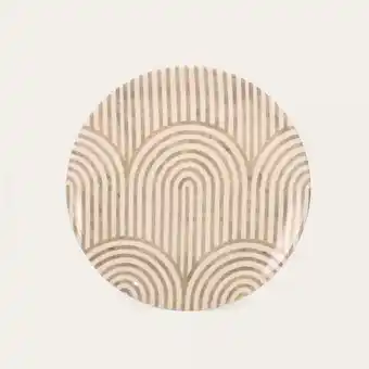 Assiette plate pop et graphique