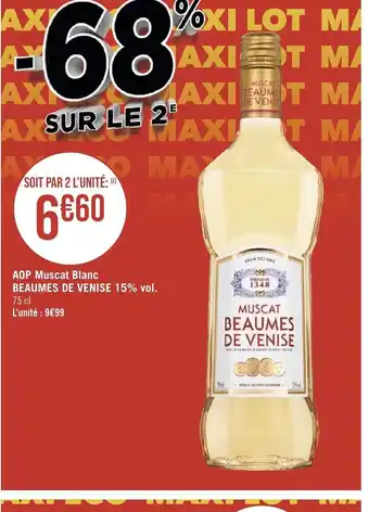 AOP muscat blanc beaumes de venise 15%vol