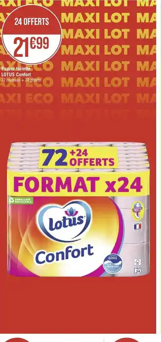 Géant Casino Papier toilette lotus confort offre