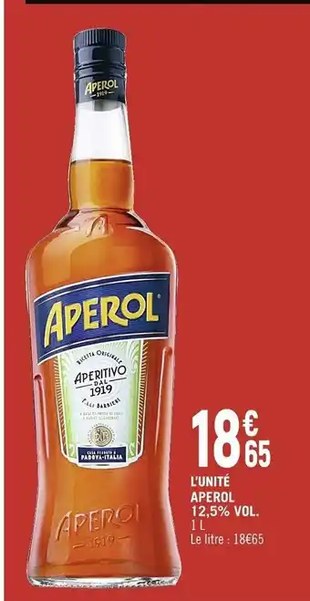 Petit Casino Aperol 12,5%vol offre
