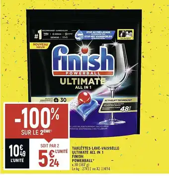 Petit Casino Tablettes lave-vaisselle ultimate all in 1 finish powerball offre