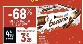 Petit Casino Kinder Bueno offre