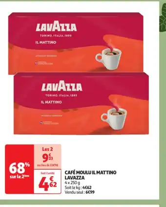 Auchan Cafe moulu Il Mattino lavazza offre