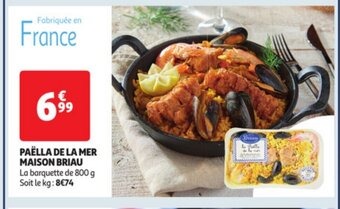 Auchan Paella de la mer maison briau offre