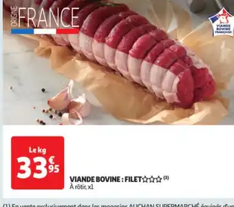 Auchan Viande bovine filet offre