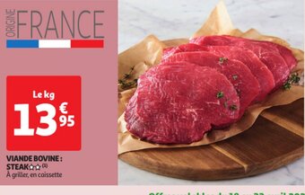 Auchan Viande bovine steak offre