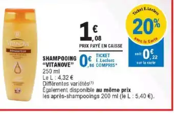 Shampoing "Vitanove"