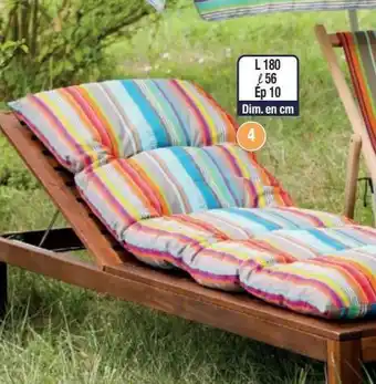 Cora x Carrefour Coussin de chaise longue offre