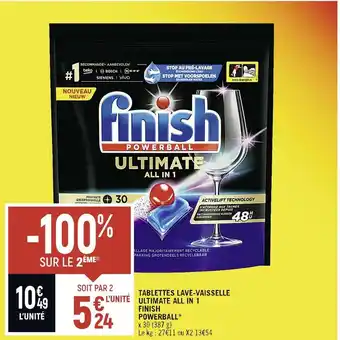 Spar Finish powerball tablettes lave-vaisselle ultimate all in 1 * offre