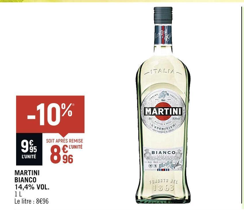 Promo Martini bianco 14,4 vol. chez Spar