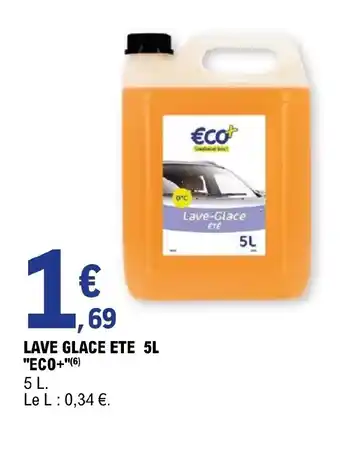 E.Leclerc Lave Glace Ete 5L 'Eco+" offre