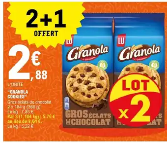 E.Leclerc "Granola Cookies" offre