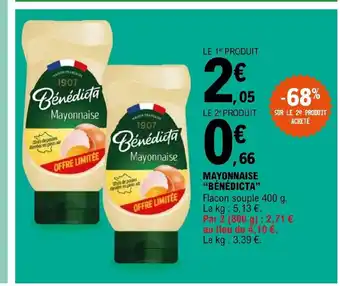 Mayonnaise "Bénédicta"