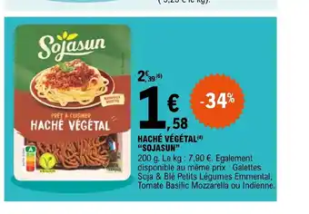 Haché Végétal "Sojasun"