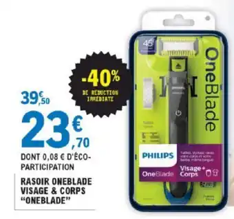 E.Leclerc Rasoir Oneblade Visage & Corps offre
