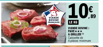 E.Leclerc Viande Bovine : Pave** * A Griller offre