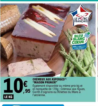 E.Leclerc Crémeux Aux Asperges "Maison Prunier" offre