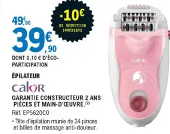 E.Leclerc Épilateur Réf.EP5620C0 offre
