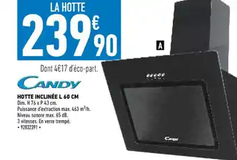 Hotte Inclinée 60 CM