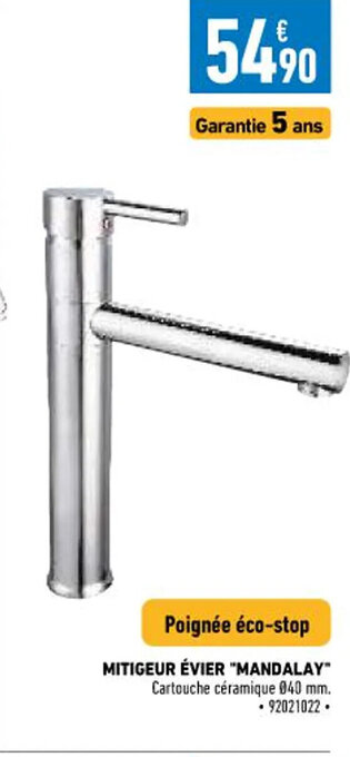 Brico Cash Mitigeur Évier Mandalay offre