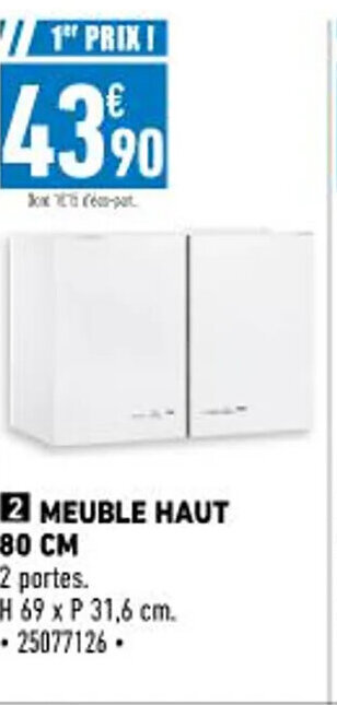 Brico Cash Meuble Haut 80 CM offre