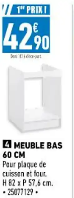 Brico Cash Meuble Bas 60 CM offre