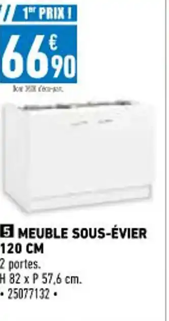 Brico Cash Meuble Sous-évier 120 CM offre