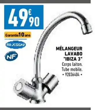 Mélangeur Lavabo Ibiza 3