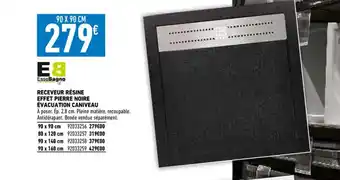 Brico Cash Receveur Résine Effet Pierre Noire Évacuation Caniveau offre