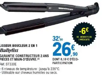 E.Leclerc Lisseur Bouclleur 2 En 1 Réf.ST330E offre