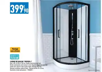Brico Cash Cabine de Douche Pepper 2 offre