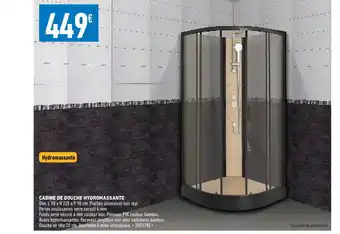 Cabine de Douche Hydromassante