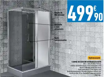 Brico Cash Cabine De Douche Hydromassante offre